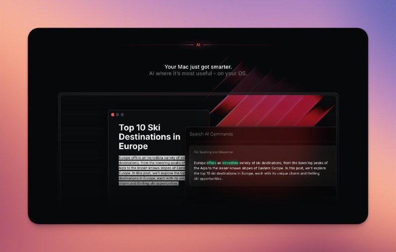 #优秀工具推荐📢Raycast MacOS效率工具📢- 不止是启动器⚡️内置AI可自由切换GPT、Claude、Gemini、DeepSeek等模型，助你写作、翻译、代码全搞定，效率工具+AI助手一站式体验！- 下载地址：